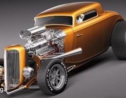 فورد مدل coupe Hot Rod سال 1943