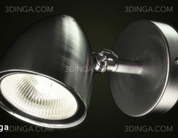 مدل سه بعدی چراغ دیواری