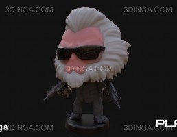 کاراکتر مرد کارتونی برای چاپ سه بعدی