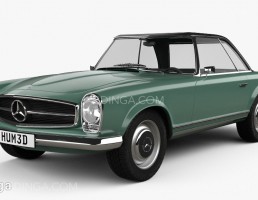 ماشین مرسدس بنز مدل W113 سال1963