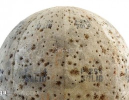 تکسچر دیوار سنگر با سوراخ گلوله