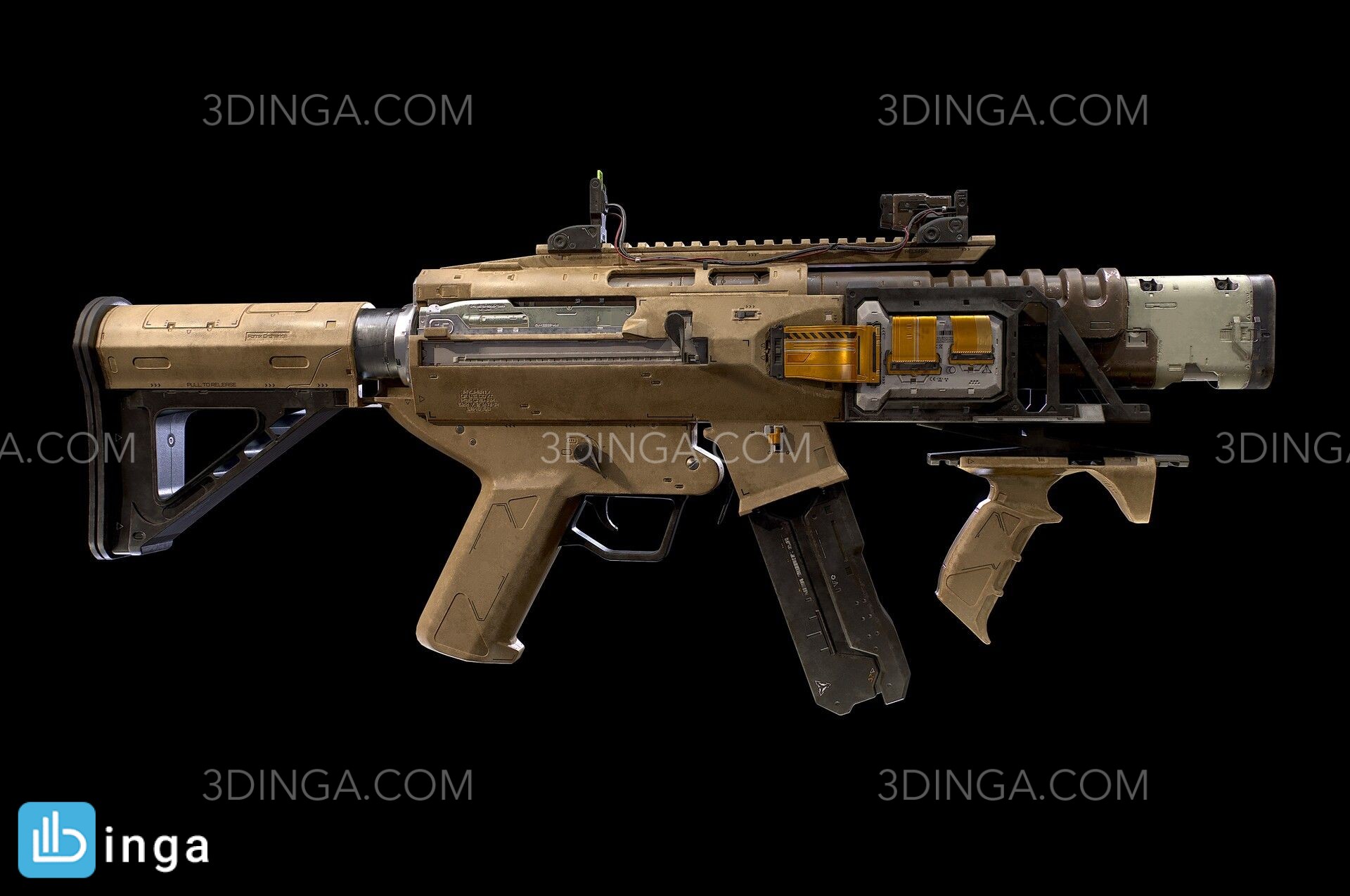 اسلحه ی(Cyberpunk SMG)