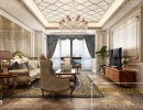 صحنه داخلی اتاق نشیمن به سبک پاروناما