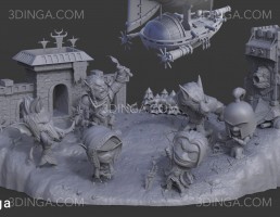 کاراکترهای کارتونی (World Of Warcraft) برای چاپ سه بعدی