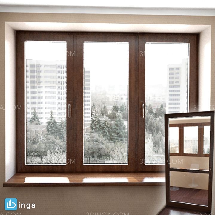 مدل سه بعدی پنجره