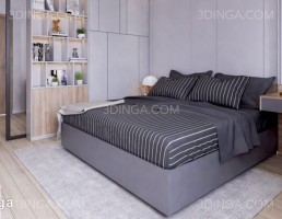 صحنه داخلی اتاق خواب برای اسکچاپ