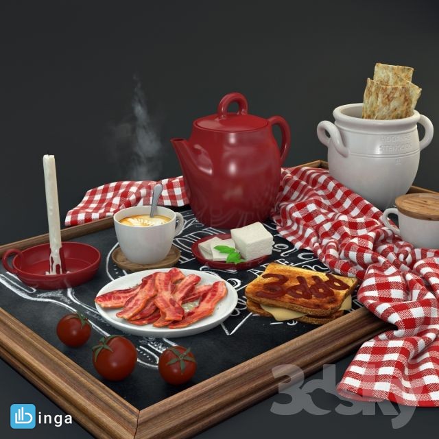 میز صبحانه + قوری