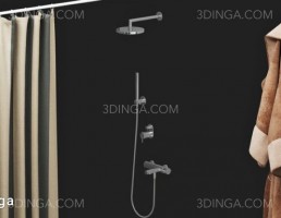 اتاق دوش + حوله