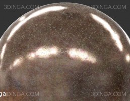 تکسچر فلز برنزی بازیافت شده