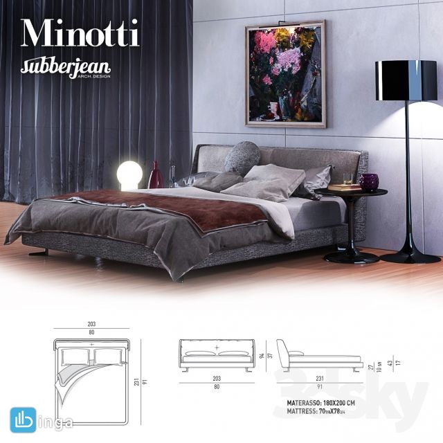 تخت خواب Minotti
