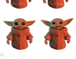 کاراکتر کارتونی (Yoda Rig) برای چاپ سه بعدی
