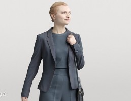 کاراکتر زن در حال راه رفتن