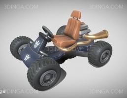 ماشین Stylized Kart Blue