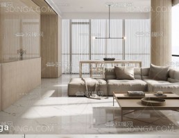 اتاق نشیمن مدرن مینیمالیستی