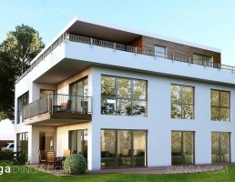 صحنه خارجی ویلای کلاسیک