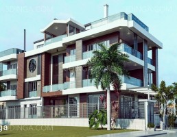 صحنه خارجی ویلای کلاسیک