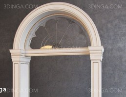 درگاه قوسی گچی کلاسیک
