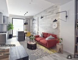 اتاق نشیمن صنعتی