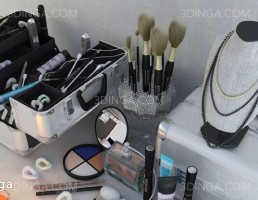 میز کار آرایشگاه + لوازم آرایشگری