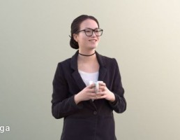 کاراکتر زن ایستاده