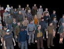 مجموعه کاراکترهای مختلف زن و مرد-low poly