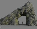 صخره کویری و جنگلی
