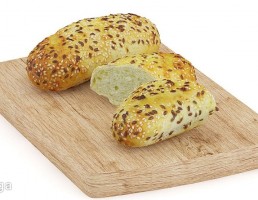 تخته برش + نان ساندویچ
