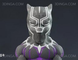 کاراکتر پلنگ سیاه برای چاپ سه بعدی