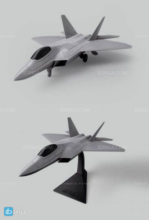 جت F22 Raptor برای چاپ سه بعدی