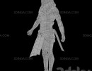 کاراکتر جنگجو low-poly