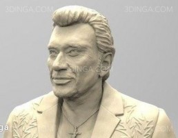 مجسمه نیم تنه مرد برای چاپ سه بعدی