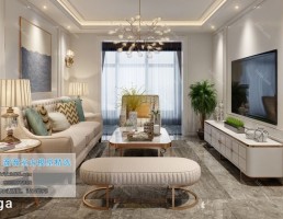 صحنه داخلی اتاق نشیمن سبک اروپایی