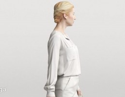 کاراکتر زن در حال راه رفتن-True walk