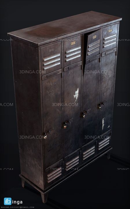 کمد رختکن فلزی باشگاه