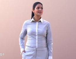 کاراکتر زن ایستاده
