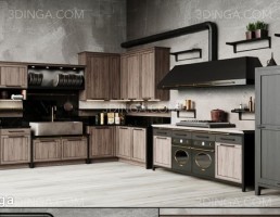 کابینت +وسایل آشپزخانه