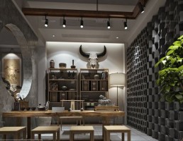 اتاق مطالعه سبک چینی 11