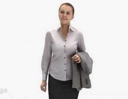کاراکتر زن ایستاده