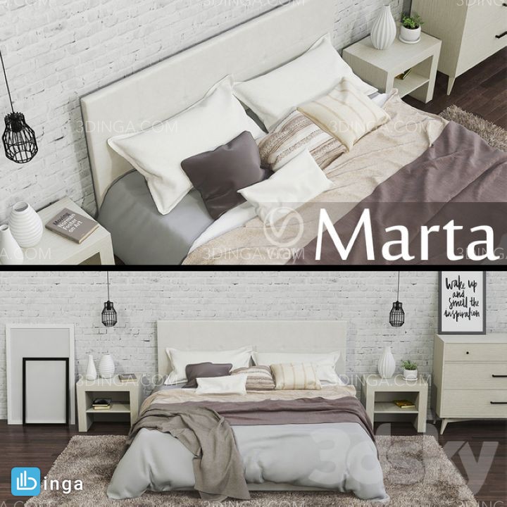 ست تخت خواب دونفره مدرن