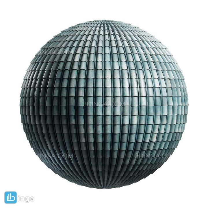 تکسچر سقف سرامیکی سبز