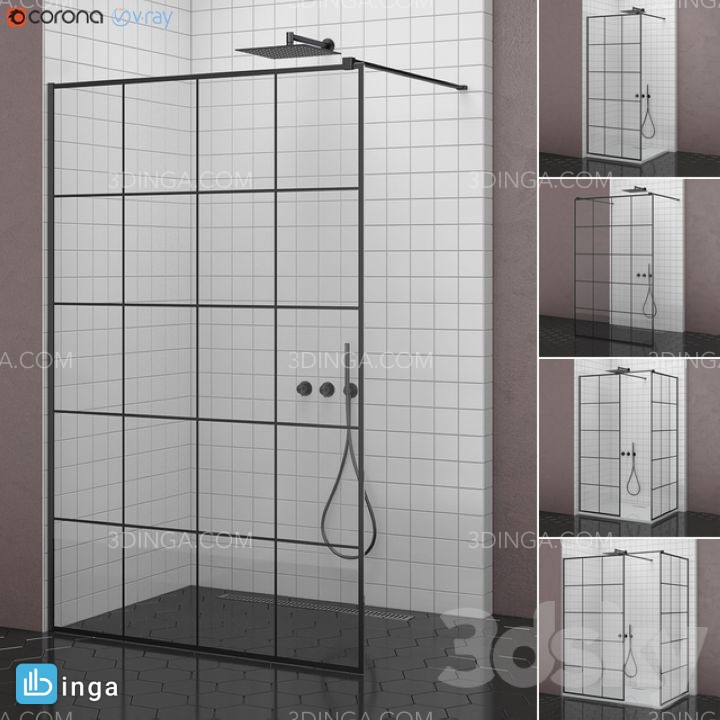 کابین دوش شیشه ای