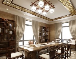 اتاق مطالعه سبک چینی