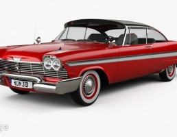 ماشین پلیموت مدل Fury coupe سال 1958