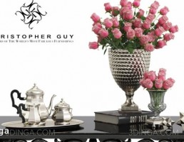 میز + ست دکوراسیون تزئینی