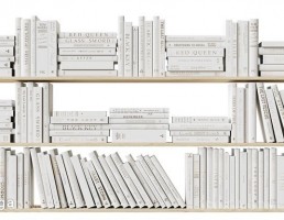 مجموعه کتاب در قفسه