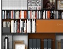 قفسه کتاب چوبی + کتاب