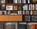 قفسه کتاب چوبی + کتاب