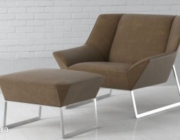 صندلی راحتی + جلو پایی