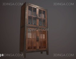 مدل سه بعدی کمد قدیمی