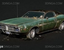 ماشین دوج چارجر متروک سال 1972